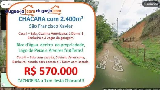 Fazenda/Sítio à venda, 100m² no São Francisco Xavier, São José dos Campos