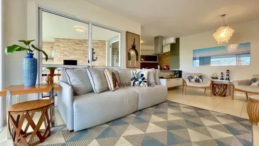 Apartamento com 3 Quartos para alugar, 124m² no Enseada, Guarujá