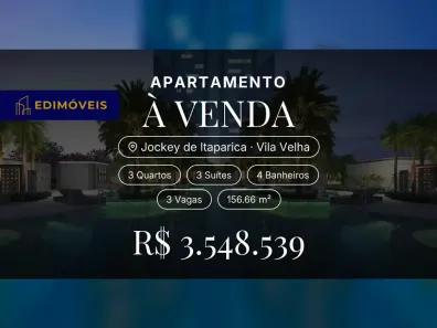 Apartamento com 3 Quartos à venda, 156m² no Jockey de Itaparica, Vila Velha
