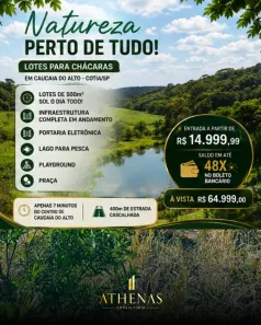 Lote/Terreno à venda, 500m² no dos Pereiras (Caucaia do Alto), Cotia