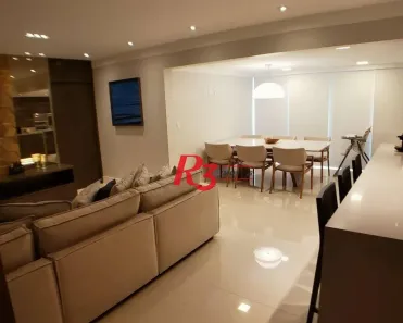Apartamento com 3 Quartos à venda, 125m² no Ponta da Praia, Santos
