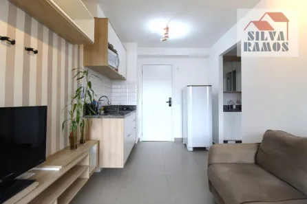 Apartamento com 1 Quarto para alugar, 32m² no Indianópolis, São Paulo