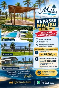 Lote/Terreno à venda, 286m² no , Barra dos Coqueiros