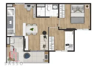 Apartamento com 2 Quartos à venda, 42m² no Belenzinho, São Paulo