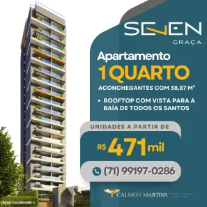 Apartamento com 1 Quarto à venda, 38m² no Graça, Salvador