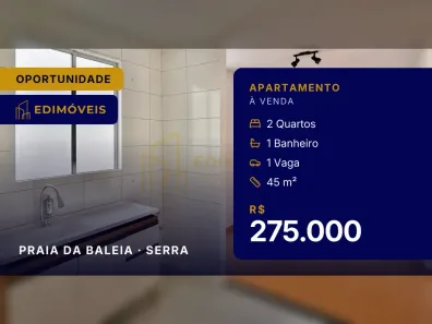 Apartamento com 2 Quartos à venda, 45m² no Praia da Baleia, Serra