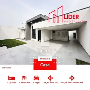 Casa com 3 Quartos à venda, 174m² no Planta Araçatuba, Piraquara