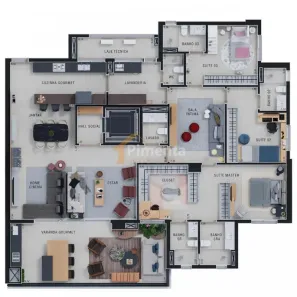 Apartamento com 3 Quartos à venda, 227m² no Jardim Ilhas do Sul, Ribeirão Preto