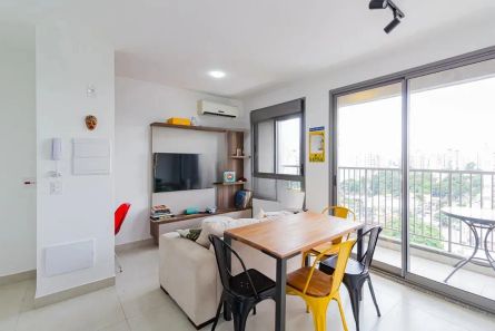 Apartamento com 1 Quarto à venda, 37m² no Santo Amaro, São Paulo