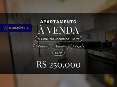 Apartamento com 2 Quartos à venda, 55m² no Conjunto Jacaraípe, Serra