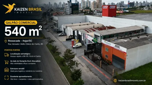 Galpão/Depósito/Armazém à venda, 540m² no Ressacada, Itajaí