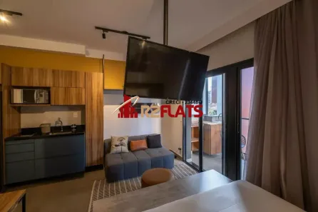 Apartamento com 1 Quarto para alugar, 32m² no Pinheiros, São Paulo