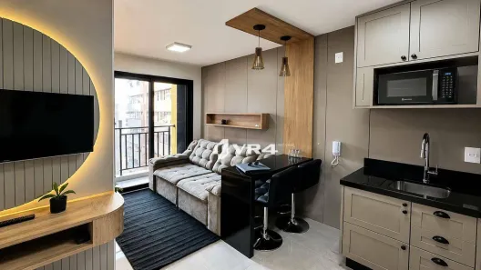 Apartamento com 2 Quartos para alugar, 35m² no Centro, Curitiba