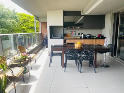 Apartamento com 3 Quartos para alugar, 158m² no Cidade Monções, São Paulo