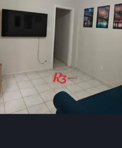 Apartamento com 1 Quarto para alugar, 50m² no Gonzaga, Santos