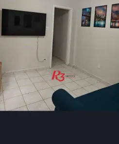 Apartamento com 1 Quarto para alugar, 55m² no Gonzaga, Santos