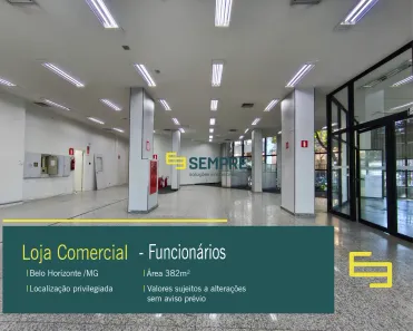Ponto Comercial para alugar, 382m² no Funcionários, Belo Horizonte