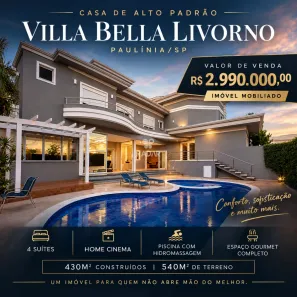 Casa de Condomínio com 4 Quartos à venda, 430m² no Jardim América, Paulínia