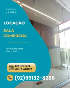 Sala Comercial para alugar, 28m² no Parque 10 de Novembro, Manaus