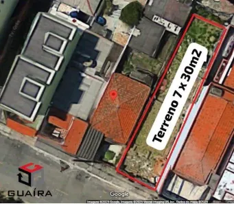 Lote/Terreno à venda, 230m² no Vila Curuçá, Santo André
