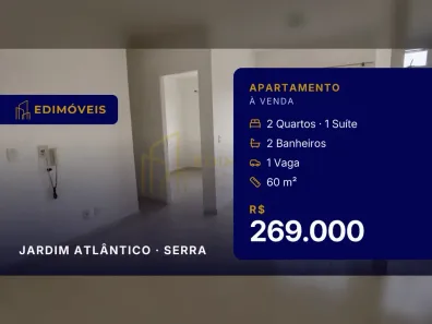 Apartamento com 2 Quartos à venda, 60m² no Jardim Atlântico, Serra