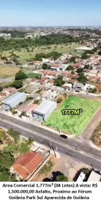 Lote/Terreno à venda, 1777m² no Goiânia Park Sul, Aparecida de Goiânia