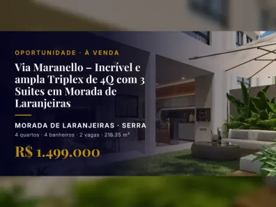 Casa com 4 Quartos à venda, 218m² no Morada de Laranjeiras, Serra