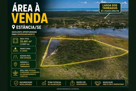 Lote/Terreno à venda, 35000m² no , Estância