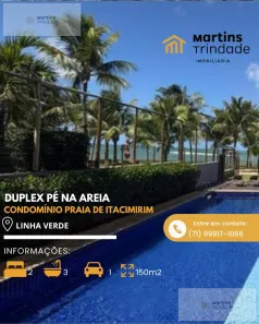 Apartamento com 3 Quartos à venda, 150m² no Itacimirim (Monte Gordo), Camaçari