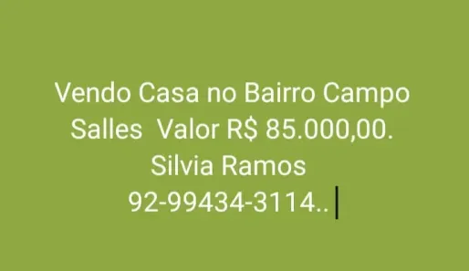 Casa com 3 Quartos à venda, 160m² no Tarumã, Manaus