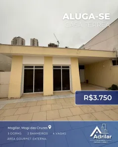 Casa com 3 Quartos para alugar, 150m² no Vila Mogilar, Mogi das Cruzes