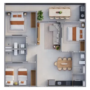 Apartamento com 3 Quartos à venda, 83m² no Tamandaré, Praia de Tamandaré