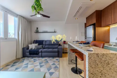 Flat com 1 Quarto à venda, 38m² no Vila São Francisco (Zona Sul), São Paulo