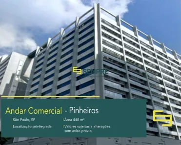 Sala Comercial para alugar, 448m² no Jardim Paulistano, São Paulo