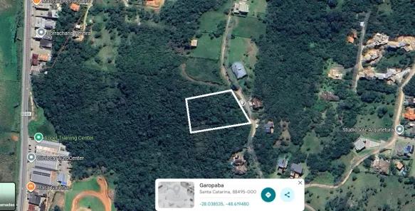 Lote/Terreno à venda, 2551m² no , Garopaba
