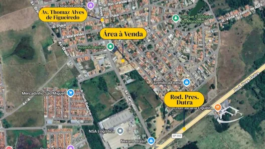 Lote/Terreno à venda, 7000m² no Cidade Industrial, Lorena
