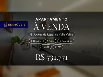 Apartamento com 2 Quartos à venda, 61m² no Jockey de Itaparica, Vila Velha