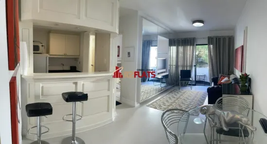 Flat com 1 Quarto para alugar, 45m² no Itaim Bibi, São Paulo