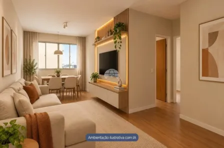 Apartamento com 2 Quartos à venda, 60m² no Cristo Rei, Curitiba