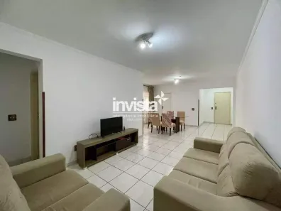 Apartamento com 3 Quartos para alugar, 130m² no José Menino, Santos