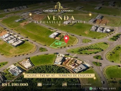Lote/Terreno à venda, 746m² no Loteamento Alphaville Jundiaí - Fase 01, Jundiaí