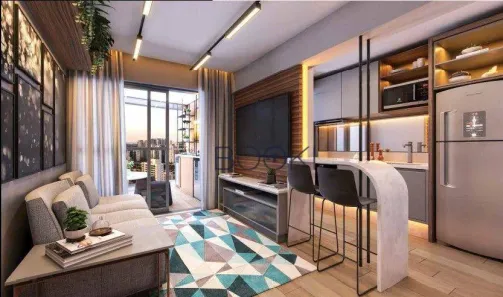 Apartamento com 1 Quarto à venda, 50m² no Santo Amaro, São Paulo