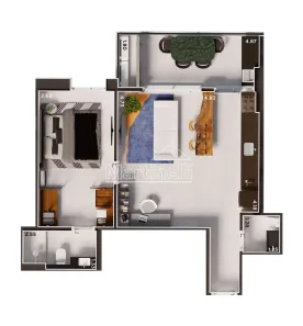 Apartamento com 1 Quarto à venda, 59m² no Nova Aliança, Ribeirão Preto