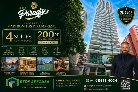 Apartamento com 4 Quartos à venda, 200m² no Nazaré, Belém