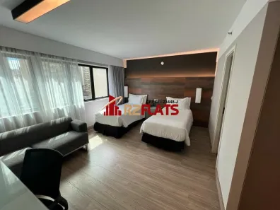 Apartamento com 1 Quarto para alugar, 27m² no Indianópolis, São Paulo