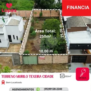 Lote/Terreno à venda, 250m² no Murilo Teixeira Cidade, Boa Vista