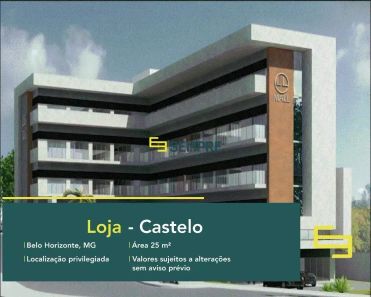 Ponto Comercial à venda, 26m² no Castelo, Belo Horizonte