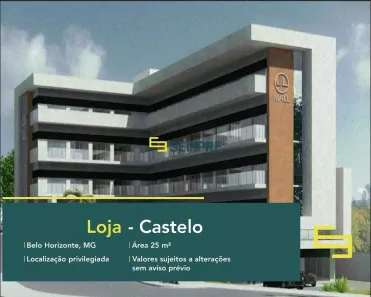 Ponto Comercial à venda, 26m² no Castelo, Belo Horizonte