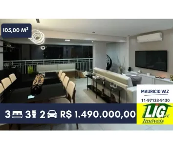 Apartamento com 3 Quartos à venda, 105m² no Jardim Esmeralda, São Paulo