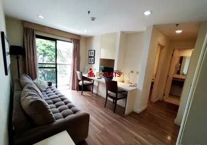 Flat com 1 Quarto para alugar, 35m² no Indianópolis, São Paulo